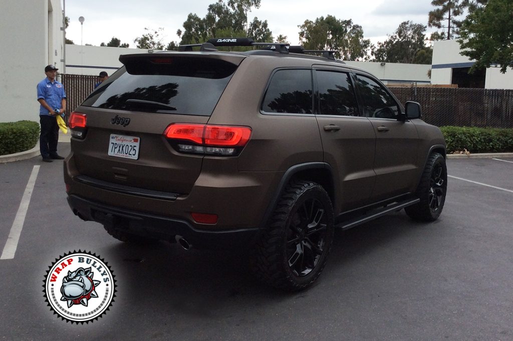 Jeep Grand Cherokee vehicle wrap project