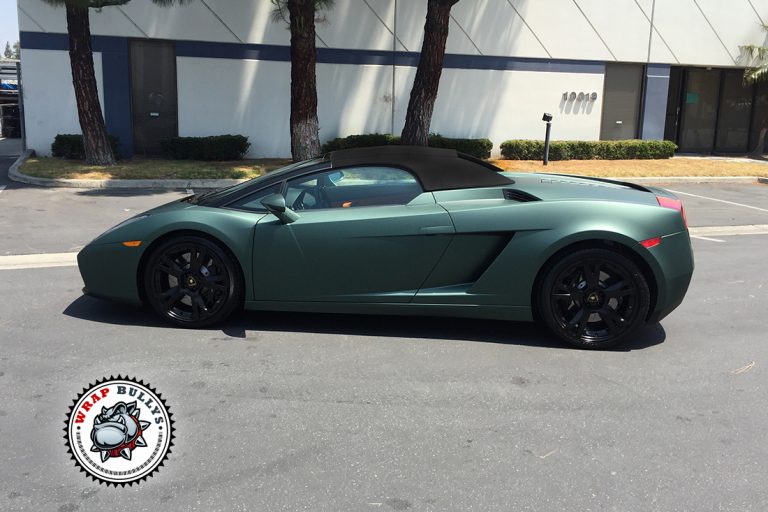 Lamborghini Gallardo 3M Matte Pine Green Wrap Gardena