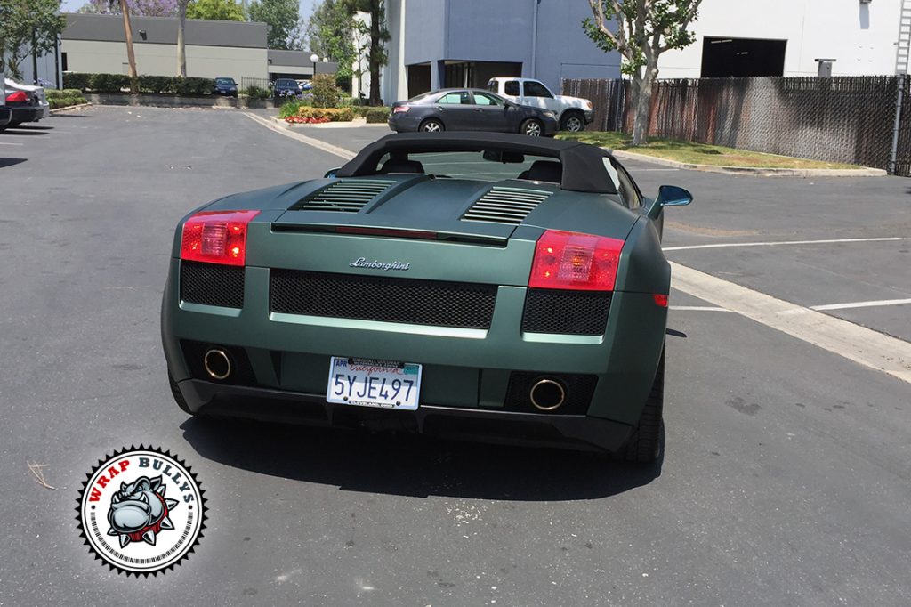 Lamborghini vehicle wrap project