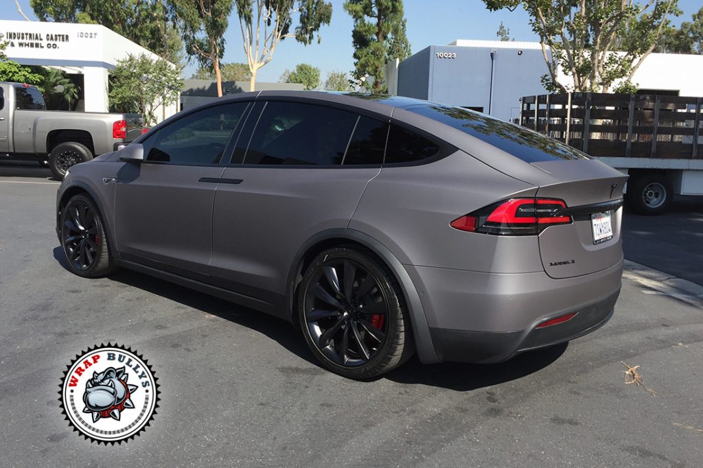 Avery Matte Charcoal Tesla X Wrap – Wrap Bullys