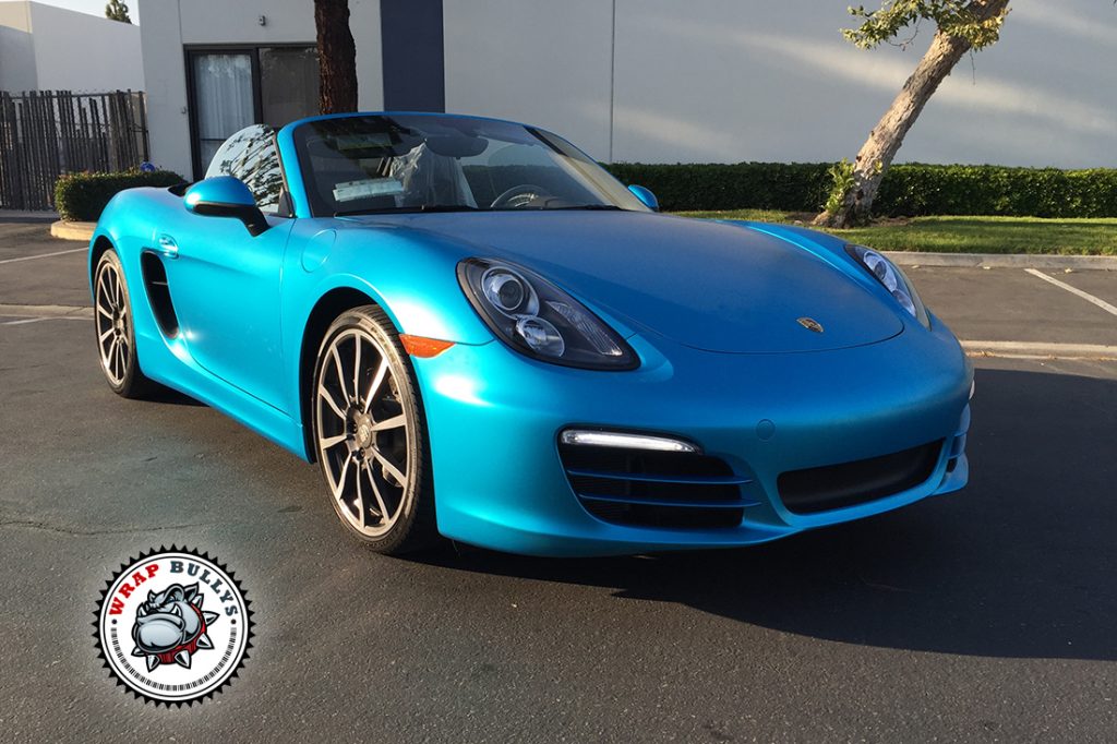 Porsche Cayman vehicle wrap project