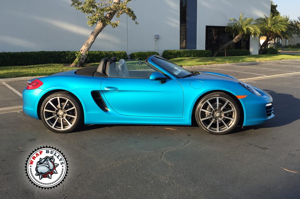 Porsche Cayman vehicle wrap project