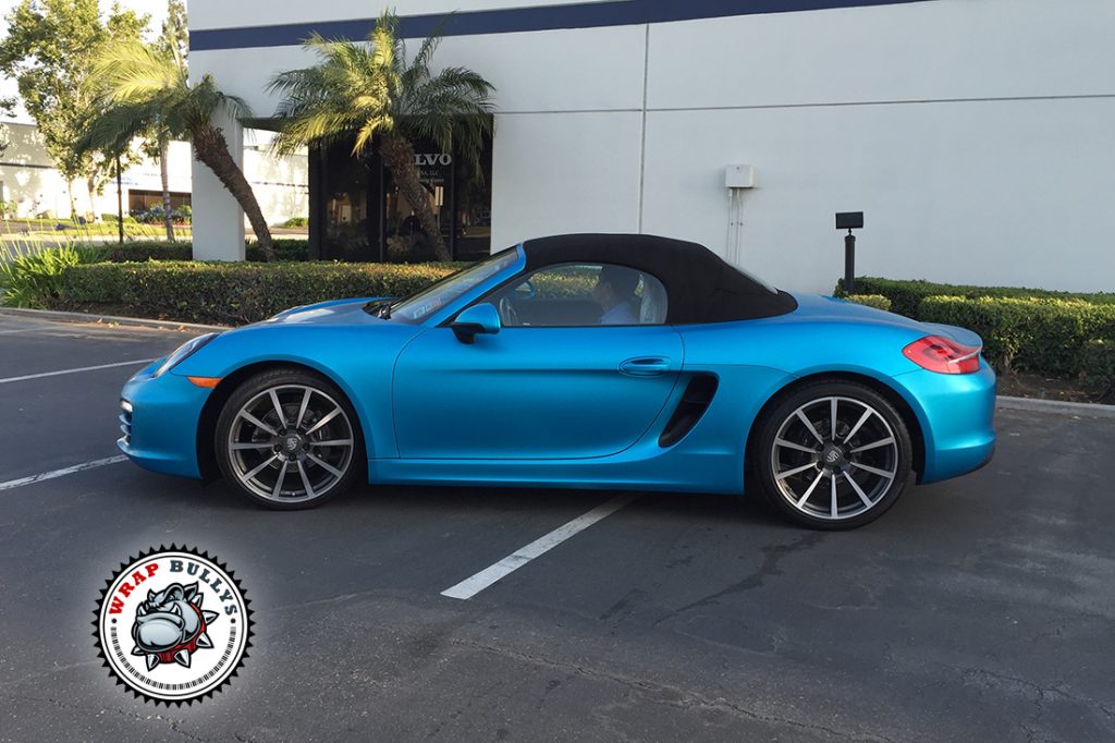 Porsche Cayman vehicle wrap project