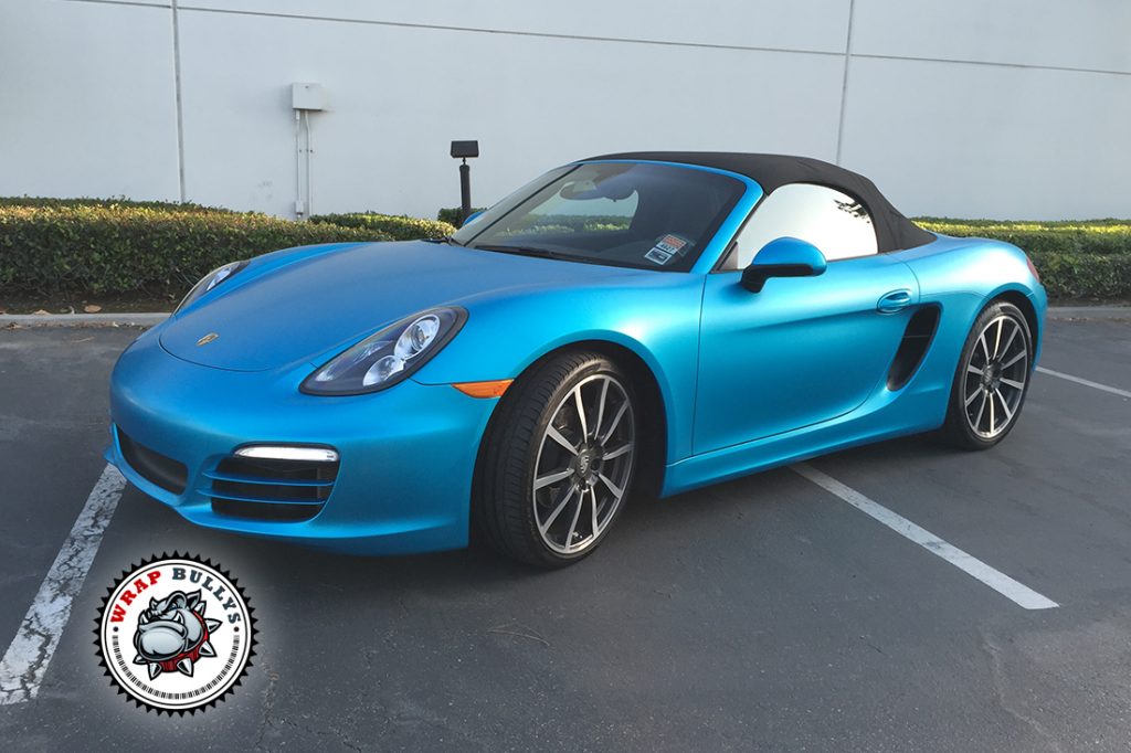 Porsche Cayman vehicle wrap project