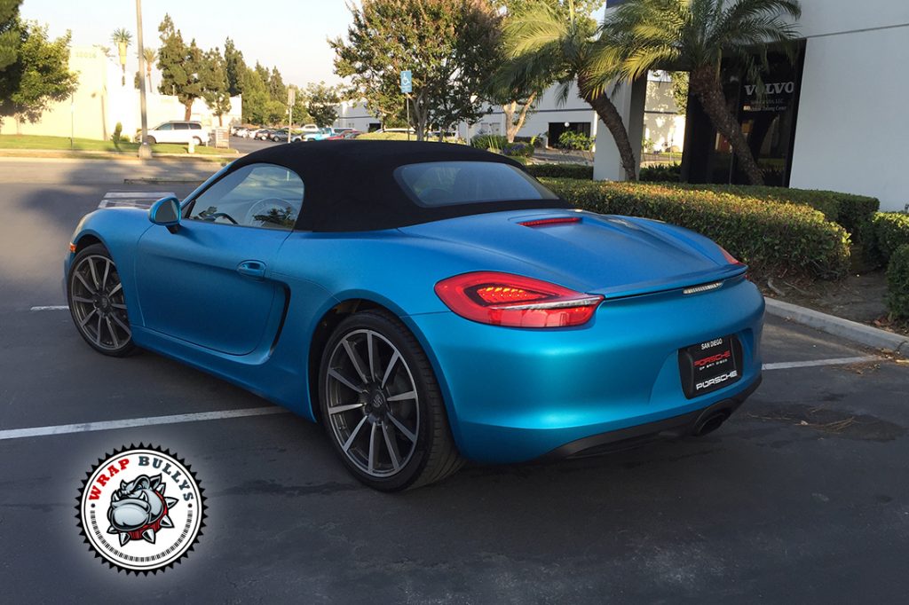 Porsche Cayman vehicle wrap project