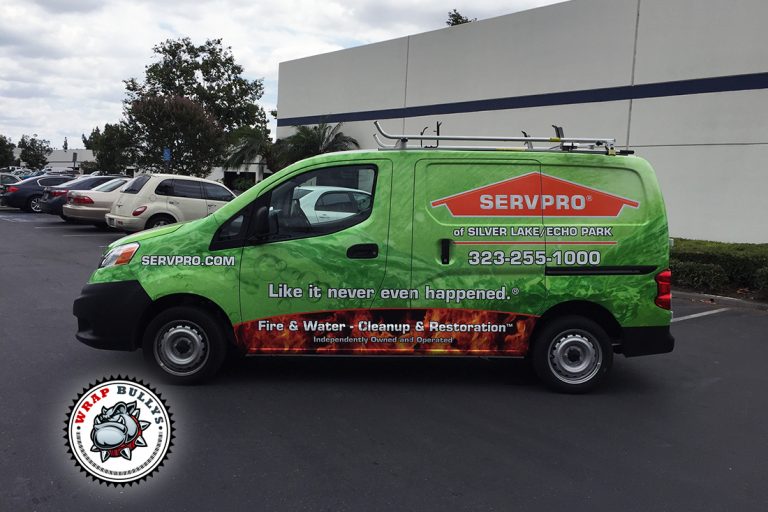 SERVPRO Nissan NV200 van wrap in Gardena