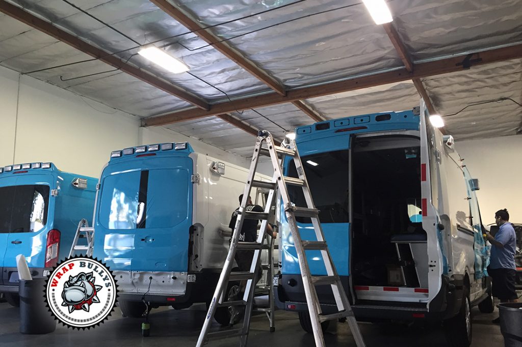 Ford Transit vehicle wrap project