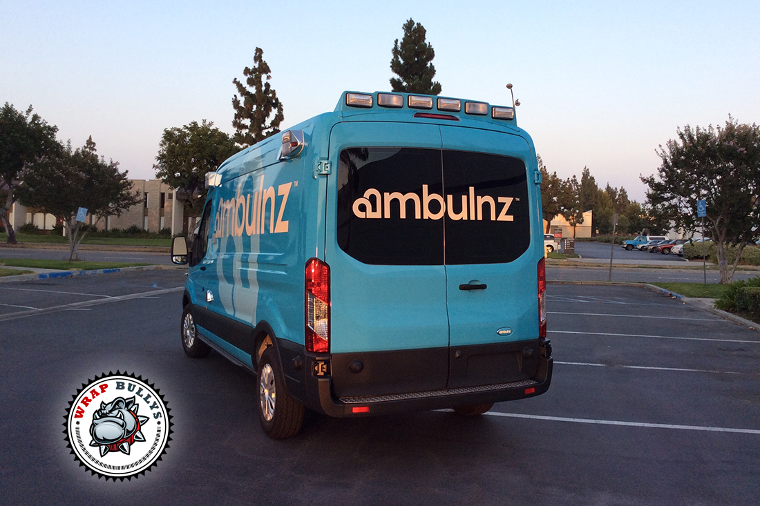 Van Wraps for Ambulance Fleet. Custom Van Wraps. Call us today for pricing.