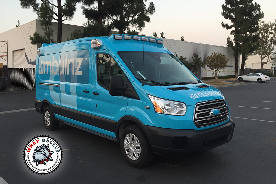 Van Wraps for Ambulance Fleet. Custom Van Wraps. Call us today for pricing.