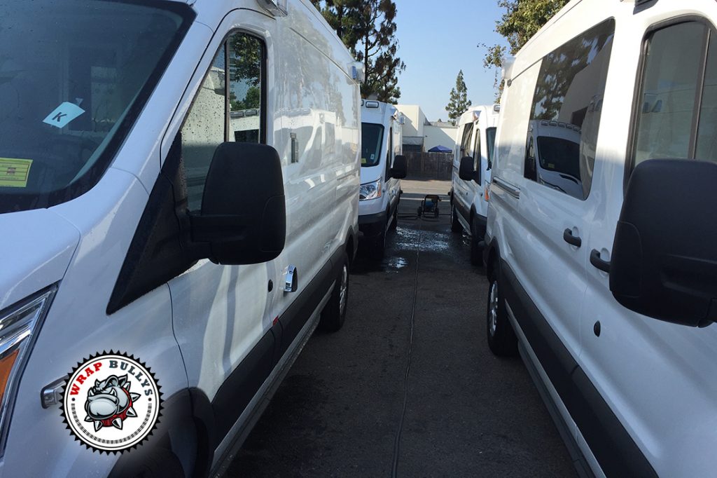 Ford Transit vehicle wrap project