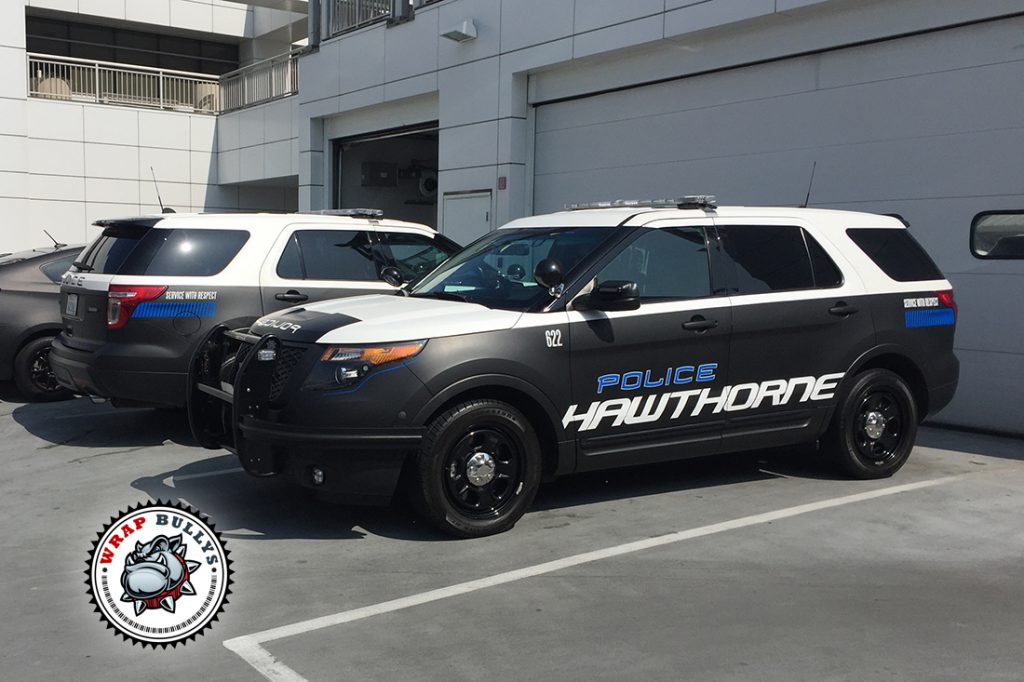 Ford Police Interceptor vehicle wrap project