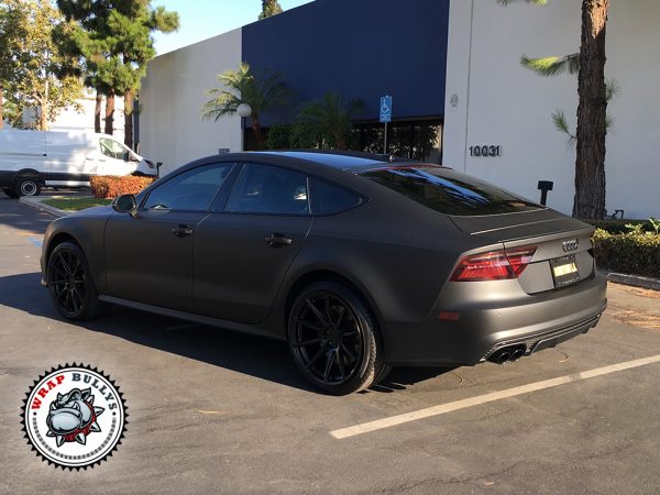 3M Deep Matte Black Audi S7 Car Wrap