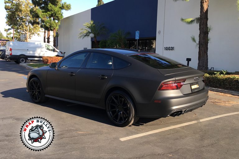 Audi S7 3M Deep Matte Black Wrap Gardena