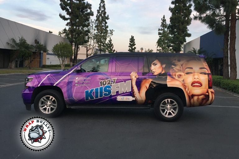 KIIS FM vehicle wrap installed in Gardena