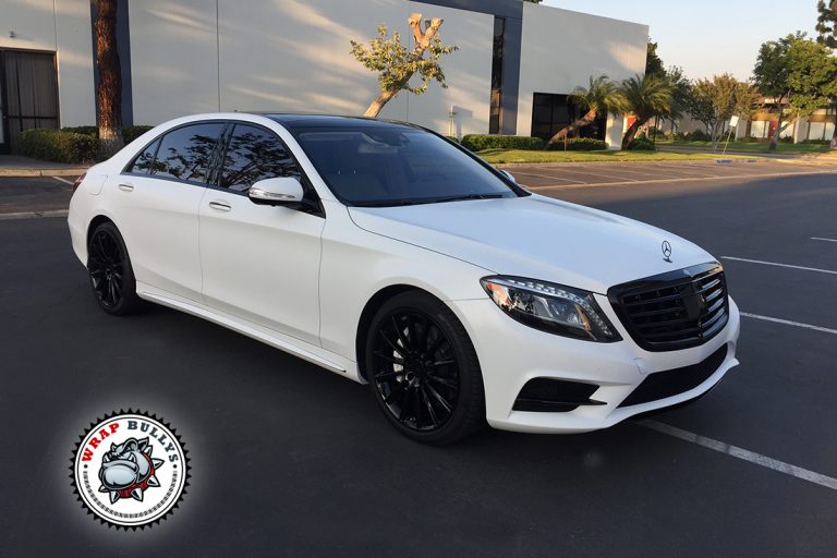 Mercedes-Benz S550 3M Satin White Wrap Gardena