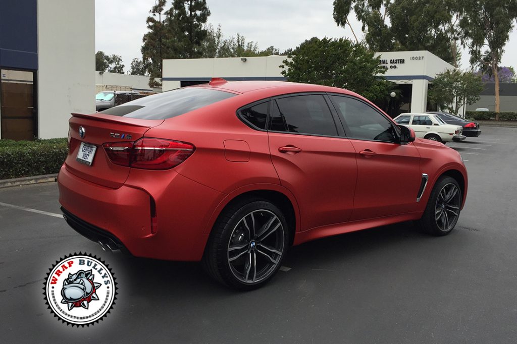 BMW X6M vehicle wrap project