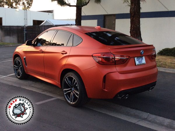 3M Satin Red BMW X5 Car Wrap