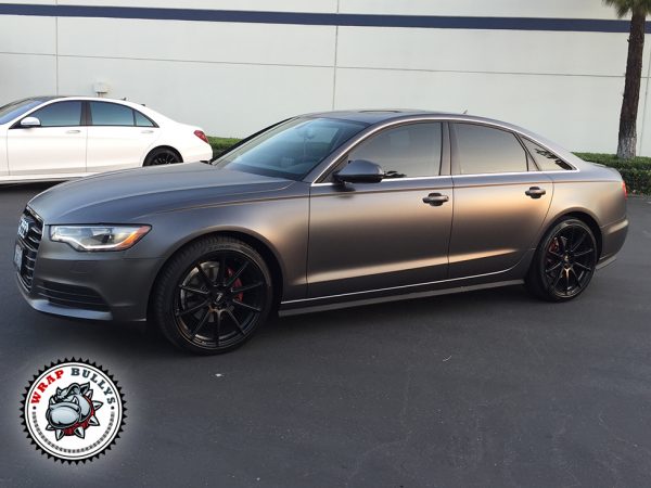 3M Satin Dark Gray Audi A4 Car Wrap