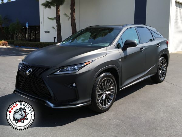 3M Matte Black Lexus RX Vehicle Wrap