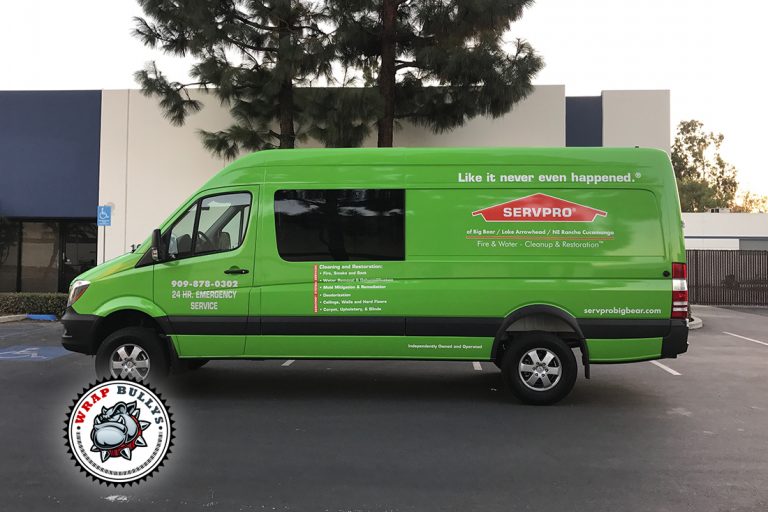 SERVPRO Mercedes Sprinter van wrap in Gardena