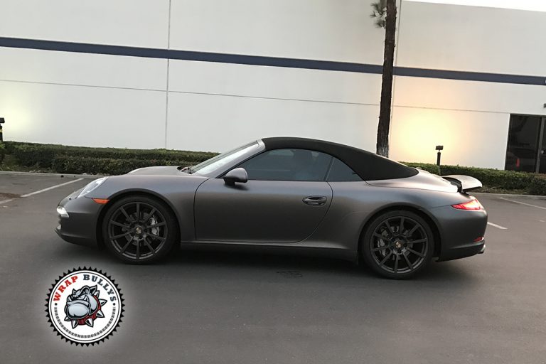 Porsche 911 3M Satin Dark Gray Wrap Gardena