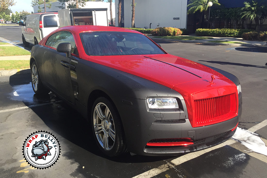 Dual Elegance: Rolls Royce Wraith Two-Tone Car Wrap