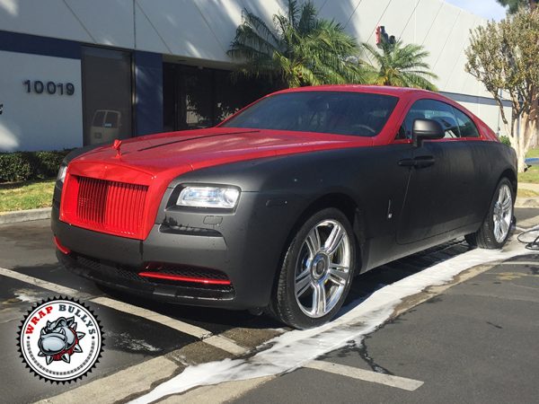 Dual Elegance: Rolls Royce Wraith Two-Tone Car Wrap