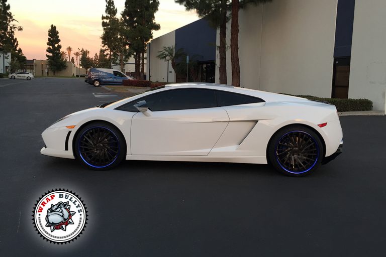 Lamborghini Gallardo 3M Gloss White Wrap Gardena