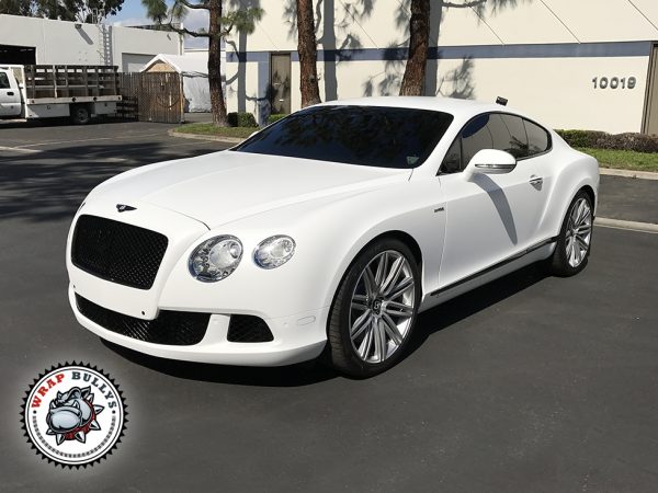 Timeless Sophistication: Bentley GT Transformed with 3M Satin White Car Wrap