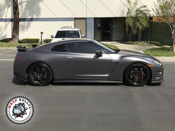 3M Satin Dark Gray Nissan GTR Car Wrap