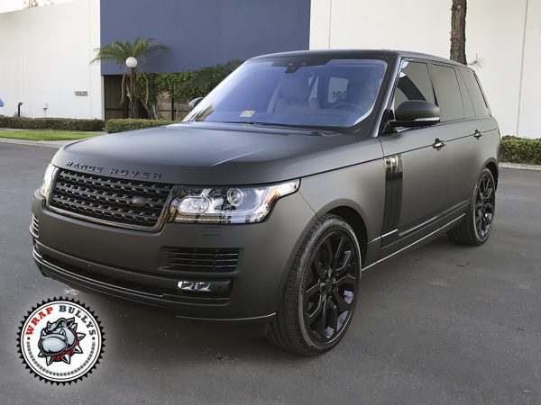 3M Deep Matte Black Land Rover Range Rover Vehicle Wrap