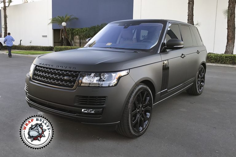 Land Rover Range Rover 3M Deep Matte Black Wrap Gardena