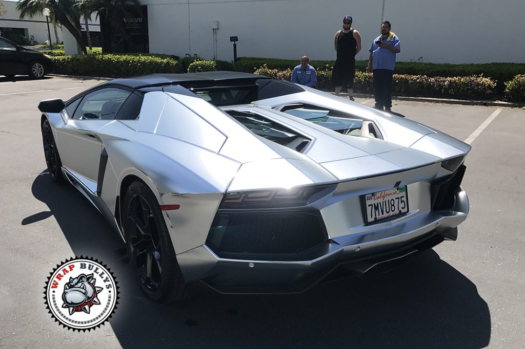 Lamborghini vehicle wrap project