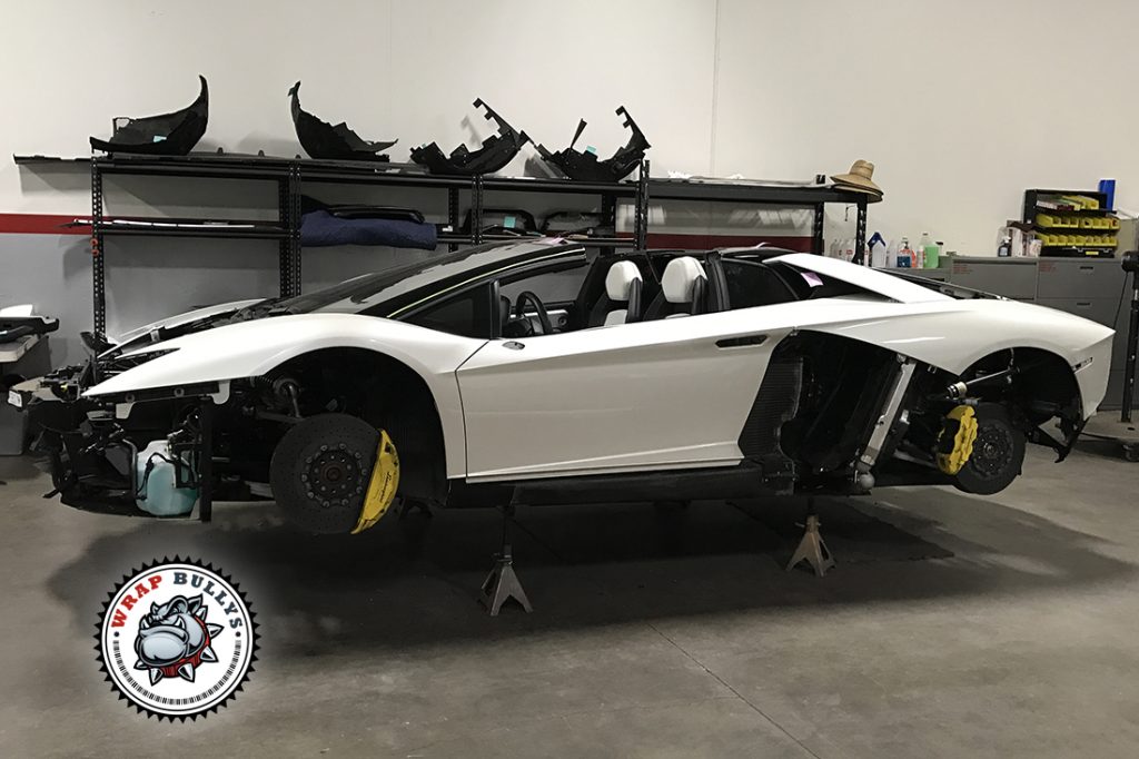 Lamborghini vehicle wrap project