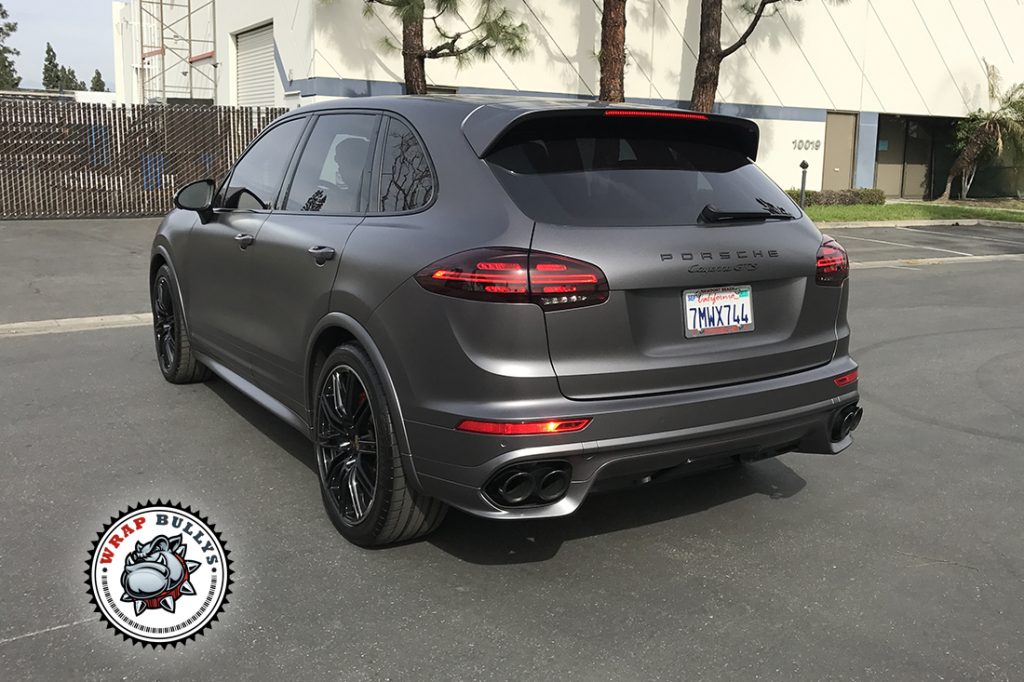 Porsche Cayenne GTS vehicle wrap project
