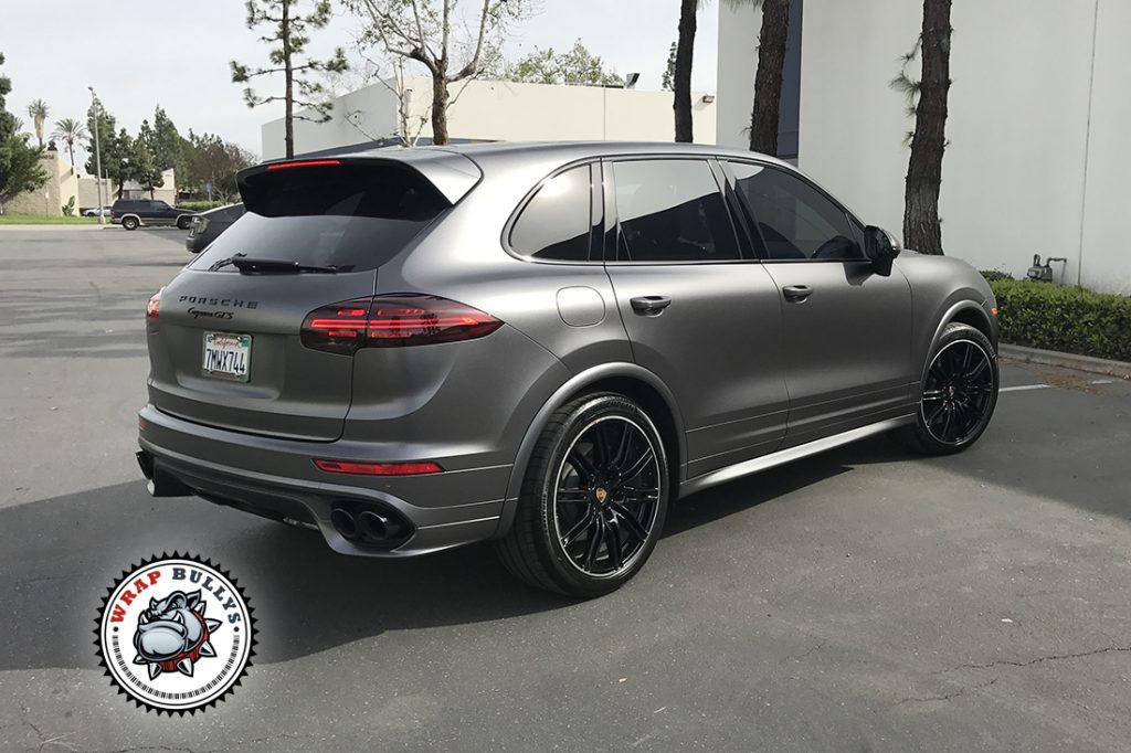 Porsche Cayenne GTS Wrap | 3M Satin Dark Gray