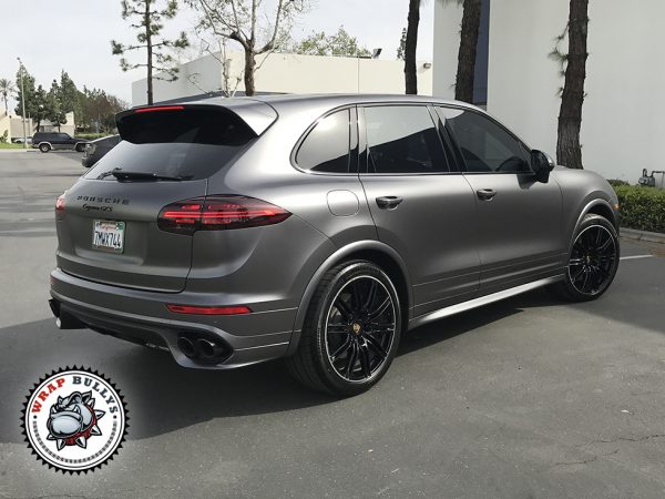 3M Satin Dark Gray Porsche Cayenne GTS SUV Wrap