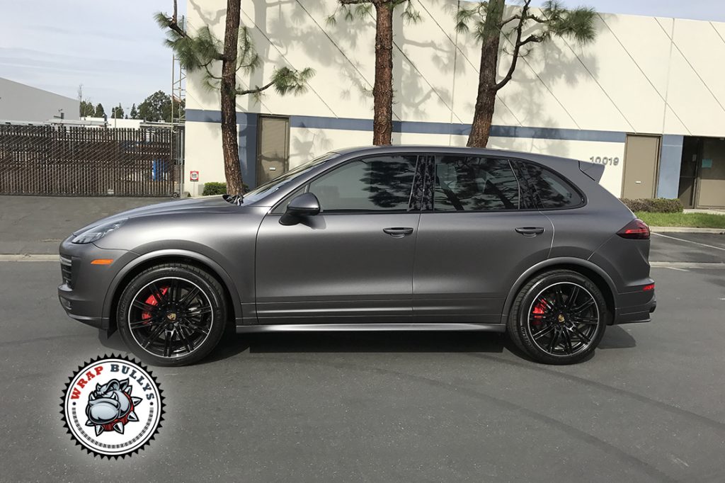 Porsche Cayenne GTS vehicle wrap project