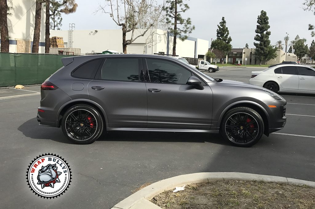Porsche Cayenne GTS vehicle wrap project