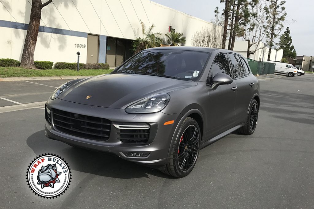 Porsche Cayenne GTS vehicle wrap project