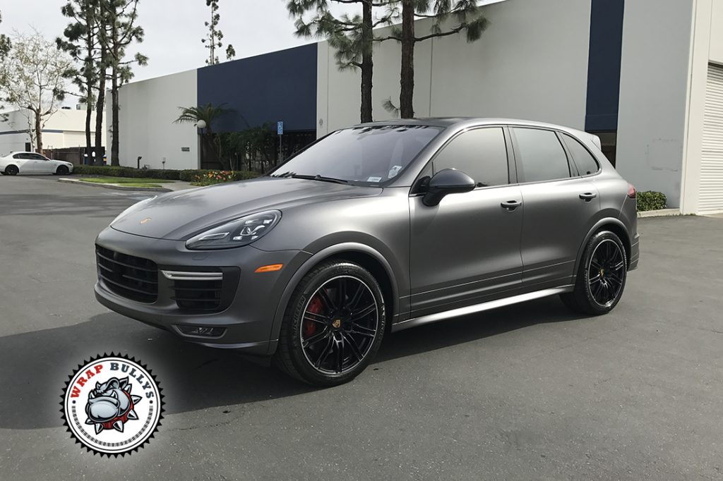 Porsche Cayenne GTS vehicle wrap project