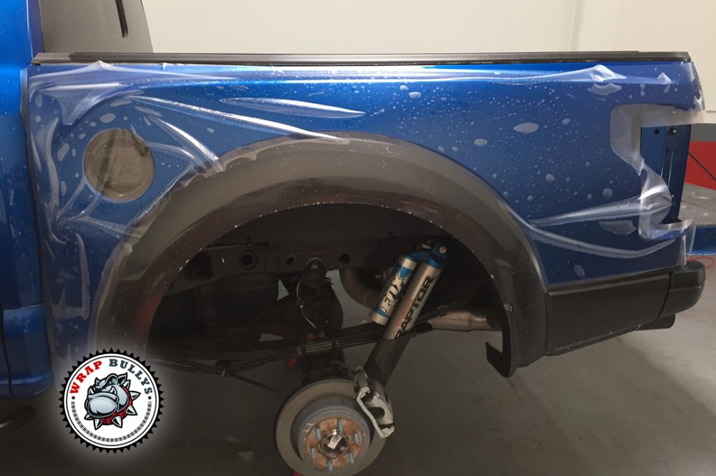 Ford Raptor vehicle wrap project