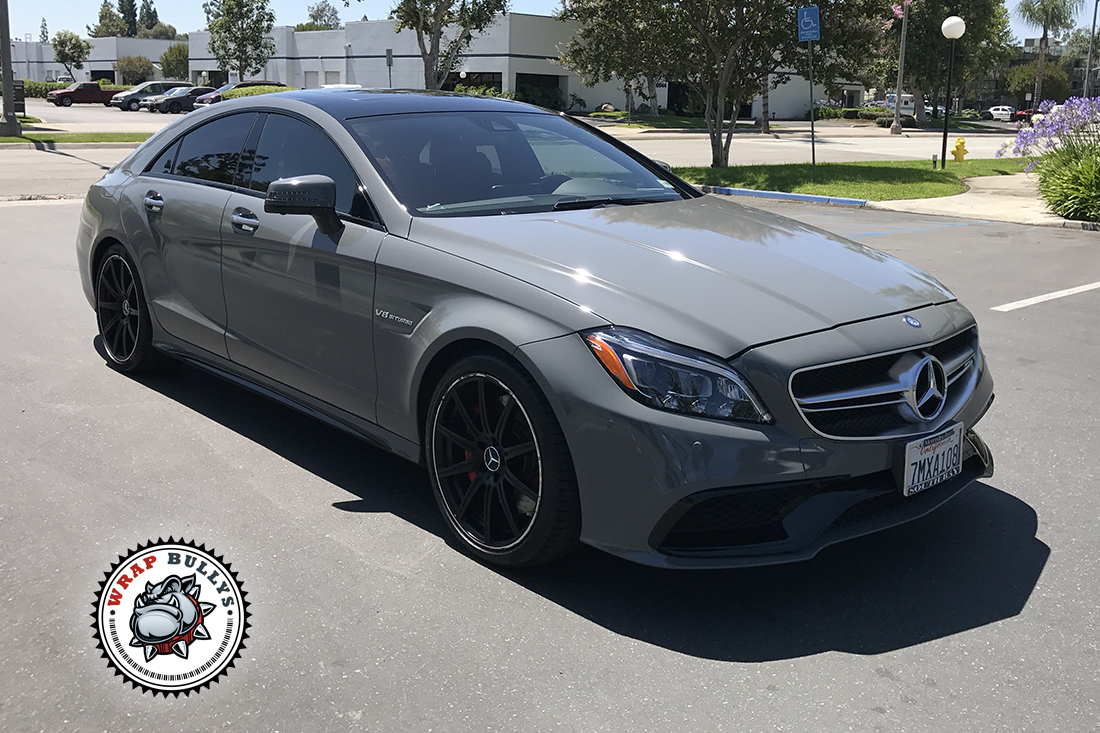 Elegance Redefined: Avery Gloss Dark Gray on Mercedes Benz CLS 63 AMG