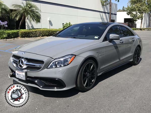 Elegance Redefined: Avery Gloss Dark Gray on Mercedes Benz CLS 63 AMG