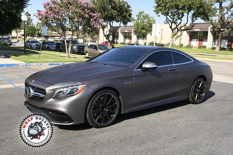 Mercedes-Benz S63 AMG 3M Matte Dark Gray Wrap Gardena