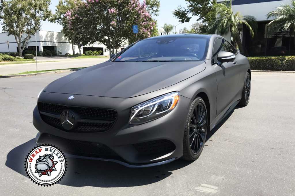 Mercedes Benz S Coupe Wrapped in 3m Matte Black | Wrap Bullys