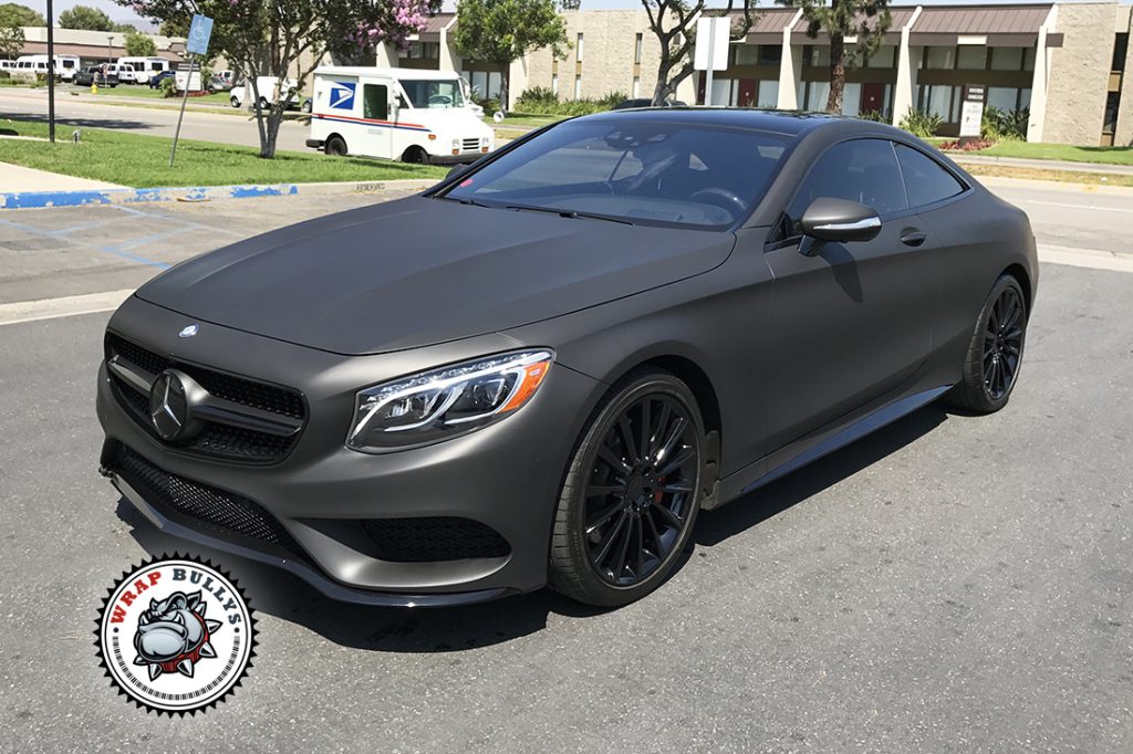 Mercedes-Benz S550 3M Matte Black Wrap Gardena