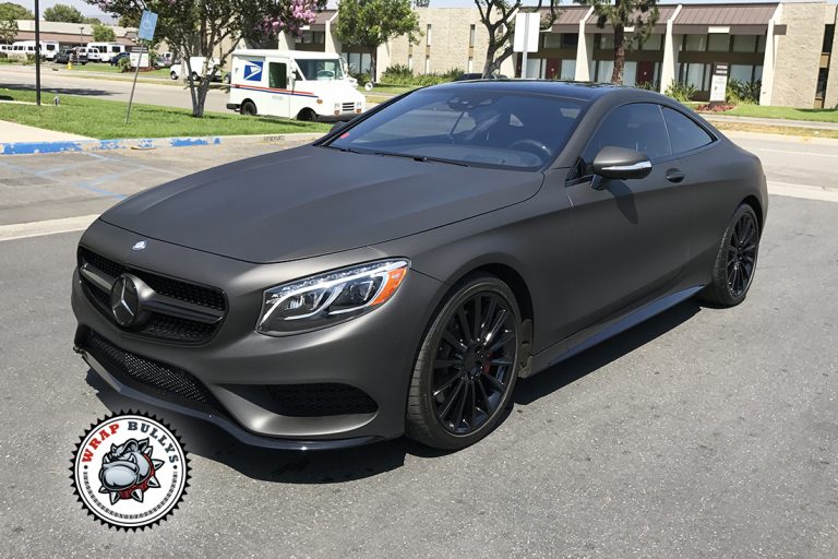 Mercedes-Benz S550 3M Matte Black Wrap Gardena