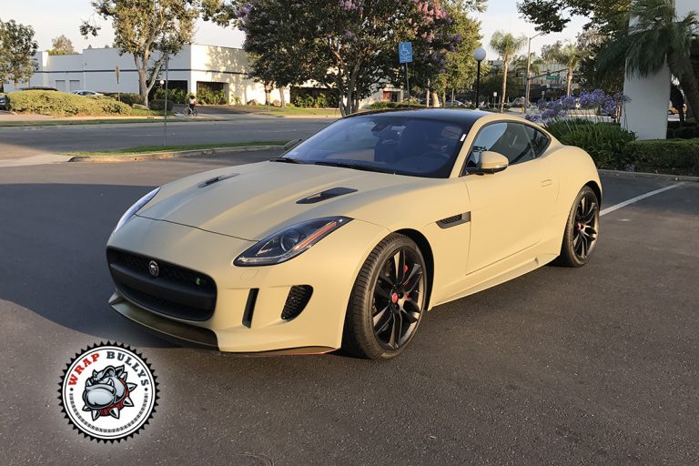 Jaguar F-Type 3M Matte Khaki Green Wrap Gardena