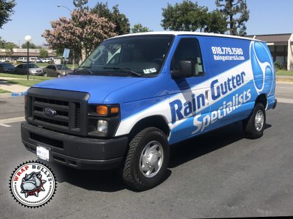 Rain Gutter Ford Cargo Van Wrap
